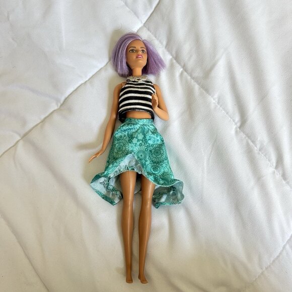 Mattel Other - 2015 Barbie Mattel Fashionistas Va Va Violet #18 NRFB Purple Hair Retro